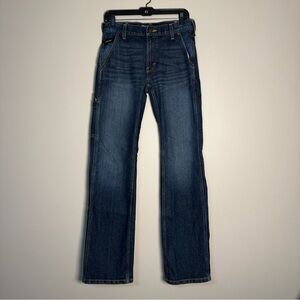 Ariat Rebar M7 Slim Straight Leg Jeans Men’s 29x34 Dark Wash Work Cowboy